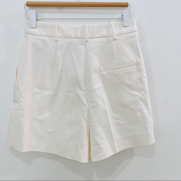 Zara high waisted cream shorts with pockets and gold buttons NEW - Picture 7 of 10